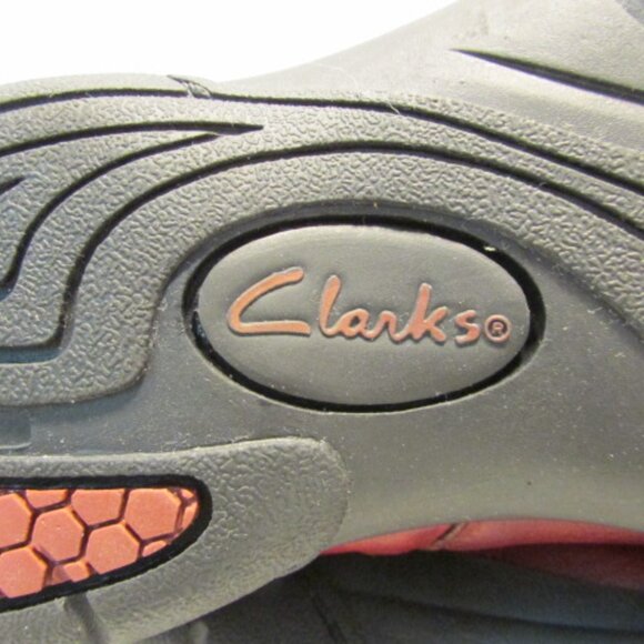 Clarks Dark Red Leather Ankle Boots - Picture 13 of 16